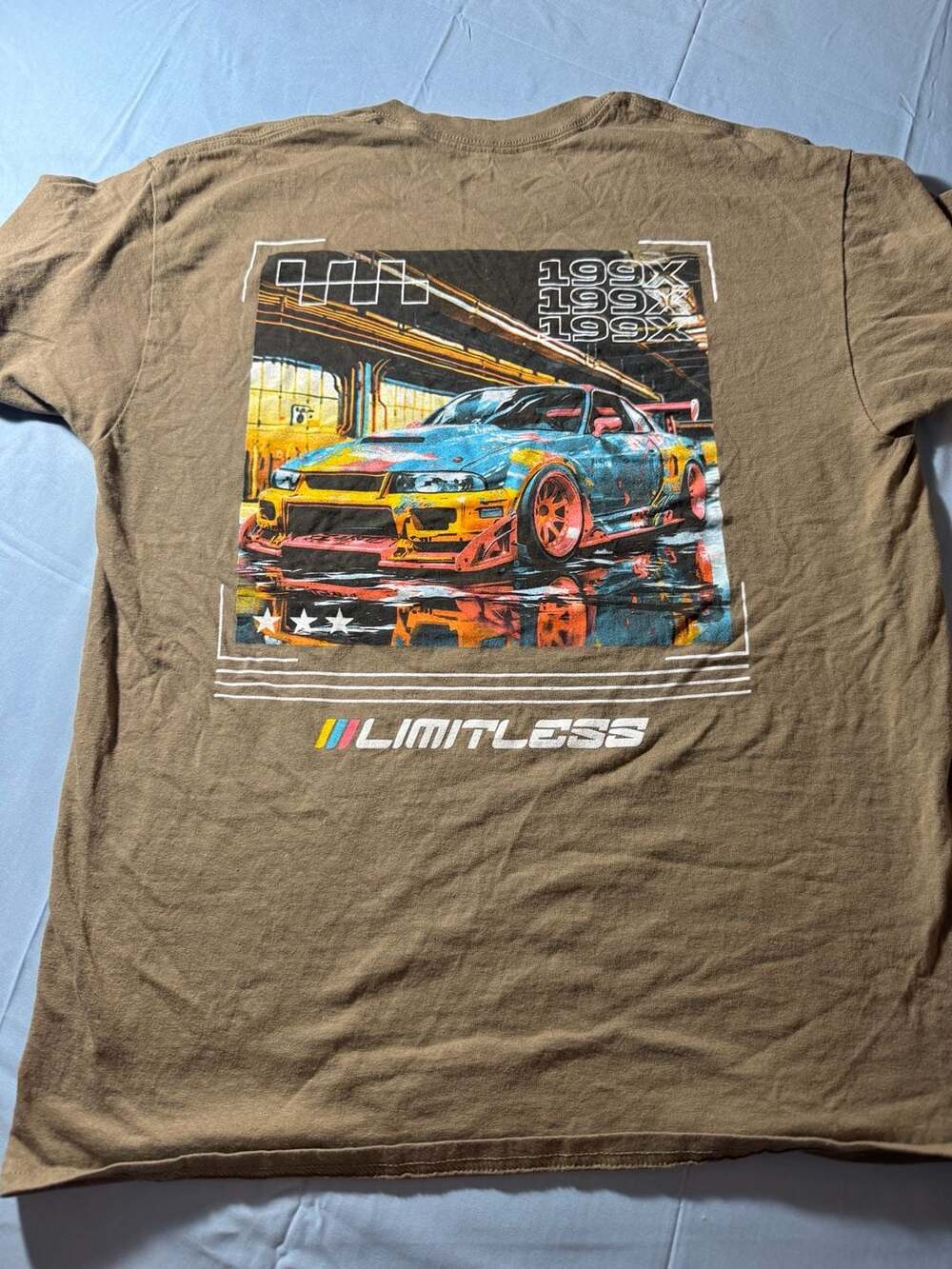 Limitless Car T-Shirt - Brown - Large - Popular Poison